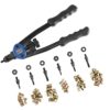 Astro Pneumatic Tool 1442 13" Hand Rivet Nut Setter Kit - Metric & SAE W/ 60pc Rivnuts