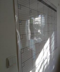 Dry Erase Monthly Extra Large White board Calendar for Wall, 38" by 50", Jumbo Laminated Erasable One Month Whiteboard Calendar, Huge Oversized Blank 30-Day Poster with Lines and Squares 39 716a6YdgavL