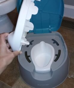 Summer Infant 3-in-1 Train with Me Potty Seat Topper and Stepstool for Toddler Training and Beyond Easy to Empty and Clean Space Saving, Multicolor, 12.7x7.7x14.8"(Pack of 1) Multicolor 3-in-1 40 716bdTLQ hL