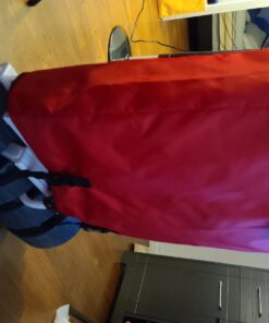 Mac Sports Heavy Duty Collapsible Folding All Terrain Utility Wagon Beach Cart - Red/White 25 716bmZWOAtL