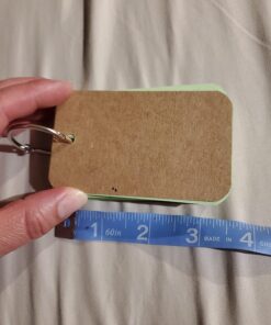 Koogel 300 Pieces 2.2 x 3.5 Inches Multicolor Kraft Paper Binder Ring Easy Flip Flash Card/Study Cards/Memo Scratch Pads/Bookmark/DIY Greeting/Index Card Stock/Note Card(50 Sheets per Set) 300 --multicolored 50 716cOcQhjxL