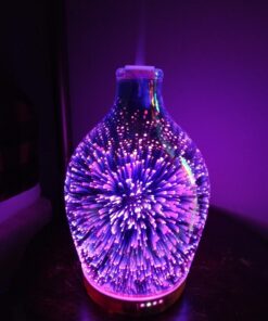 Porseme 280ml Essential Oil Diffuser 3D Glass Aromatherapy Ultrasonic Humidifier - Auto Shut-Off, Timer Setting, BPA Free for Home Hotel Yoga Leisure SPA Gift H1-280ml Vase 33 716ccHTtuTL