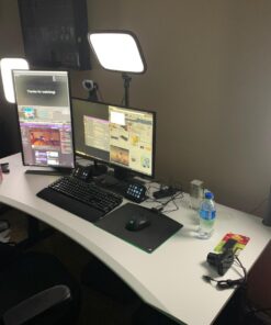 Elgato Key Light - Professional 2800 lumens Studio Light with desk clamp for Streaming, Recording and Video Conferencing, Temperature and Brightness app-adjustable on Mac, PC, iOS, Android 30 716ciTq1QaL