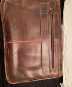 Leather Messenger Bag for Men - Full Grain Leather Briefcase Laptop Satchel Office Crossbody Travel Bag by Rustic Town (16 Inch, Brown) 47 716e9UCvduL