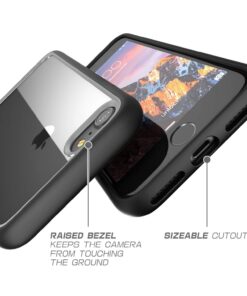 SUPCASE Unicorn Beetle Style Case for iPhone SE 3 (2022), iPhone SE 2020, iPhone 7, iPhone 8, Premium Hybrid Protective Clear Case (Black) Black 39 716eUdfsyL
