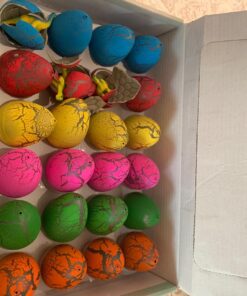 Jofan 24 PCS Dinosaur Eggs That Hatch Growing Easter Eggs with Mini Dinosaur Toys Inside for Kids Boys Girls Easter Basket Stuffers Gifts Fillers Party Favors Supplies 47 716essDPVlL