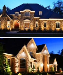 ZUCKEO Low Voltage Landscape Lights LED Landscape Lighting, 5W 12V Garden Pathway Lights Waterproof Warm White Walls Trees Flags Outdoor Landscape Spotlights with Stakes (8 Pack) 45 716eyaxN2xL