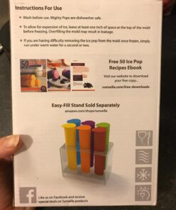 Silicone Popsicle Molds / Ice Pop Maker - Multi Color, Set of 6 with Lids - (Bright ) .. By Sunsella 28 716gqgGOefL