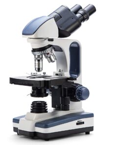 Alternative view of SWIFT SW350B 40X-2500X Magnification, Siedentopf Binocular Head, Research-Grade Compound Lab Microscope with Wide-Field 10X and 25X Eyepieces, Mechanical Stage, Abbe Condenser