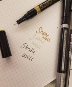 Pilot Metallic Permanent Paint Markers, 1 Each Gold & Silver, Extra Fine Point, Set of 2 (41400) 40 716hlWO FNL 1