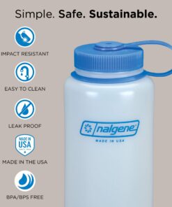 Alternative view of Nalgene Tritan Wide Mouth BPA-Free Water Bottle (48oz) Blue