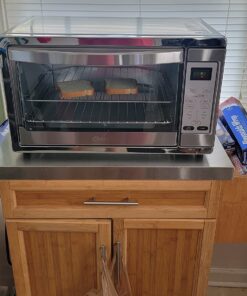 Oster Toaster Oven, 7-in-1 Countertop Toaster Oven, 10.5" x 13" Fits 2 Large Pizzas, Stainless Steel Convection Oven 43 716iWDma00L