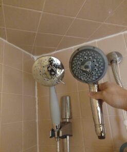 HOTEL SPA - Handheld Shower Head High Pressure - 4.25 Inch Rain Shower Head - 7-setting, Shower Head with Handheld Spray, Ultra-Luxury, Showerspa (Chrome) 21 716kpkUOEtL