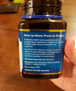 Manuka Health UMF 13+/MGO 400+ Manuka Honey (500g/17.6oz), Superfood, Authentic Raw Honey from New Zealand 1.1 Pound (Pack of 1) Standard Packaging 17 716mK0agBHL