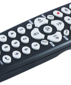 GE Universal Remote Control for Samsung, Vizio, LG, Sony, Sharp, Roku, Apple TV, TCL, Panasonic, Smart TVs, Streaming Players, Blu-ray, DVD, 4-Device, Black, 34708 1 Pack 12 716mNCz09VL