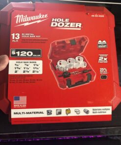 Milwaukee 49-22-4025 13-Piece General Purpose Hole Dozer Hole Saw Kit 18 716mTivDVTL