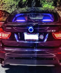 iJDMTOY Compatible With BMW Front Hood or Rear Trunk Lid, Ultra Blue 3.25-Inch 82mm Roundel LED Emblem Background Illumination Lighting Kit 26 716nRCPJYlS