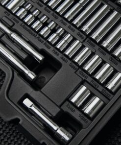 STANLEY Drive Socket Set, 123-Piece, Black (STMT71652) One Size 10 716nlltK64L