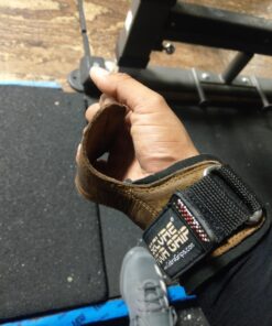 Cobra Grips PRO Weight Lifting Gloves Heavy Duty Straps Alternative Power Lifting Hooks for Deadlifts Adjustable Neoprene Padded Wrist Support Bodybuilding PRO Brown Leather One Size 22 716o185TsL