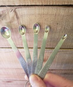 New Star Foodservice 42924 Stainless Steel Measuring Spoons Set, Mini (Mini Spoons) 5-Piece Set 34 716oDvdXeBL