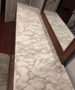 VViViD XPO White Grey Marble Gloss Vinyl Wrap Film 15.9" x 6.5ft Roll (2 sheets) 2 43 716oyKL6u L