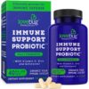 lovebug PROBIOTICS Immune Support Daily Probiotic for Men & Women, 40 Billion CFU & 6 Strains, Includes Vitamin C, Zinc & Echinacea, 30 Capsules, Vegan & Non-GMO 30 Count (Pack of 1) 43 716pOv3YSL