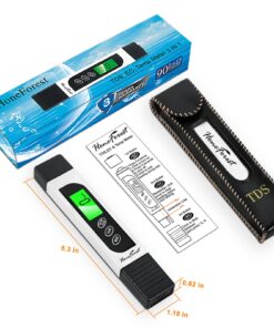 HoneForest Water Quality Tester, Accurate and Reliable, TDS Meter, EC Meter & Temperature Meter 3 in 1, 0-9990ppm, Ideal Water Test Meter for Drinking Water, Aquariums, etc. 29 716pvJ4aSAL