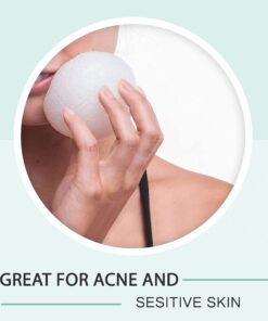 pureSOL Konjac Sponge - Original - Facial Sponge, Sponge, Eco-Friendly - Gentle Exfoliating Sponge, Deep Cleansing, Improved Skin Texture - Konjac Facial Cleansing Sponge The Original 13 716qND 840L