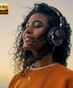 OneOdio Wired Over Ear Headphones Studio Monitor & Mixing DJ Stereo Headsets with 50mm Neodymium Drivers and 1/4 to 3.5mm Jack for AMP Computer Recording Podcast Keyboard Guitar Laptop - Black 27 716qocodCiL