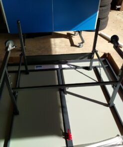 JOOLA NOVA - Outdoor Table Tennis Table with Waterproof Net Set - Quick Assembly - All Weather Aluminum Composite Outdoor Ping Pong Table - Tournament Quality - Indoor & Outdoor Compatible Rally Outdoor 48 716qvw4BLsL