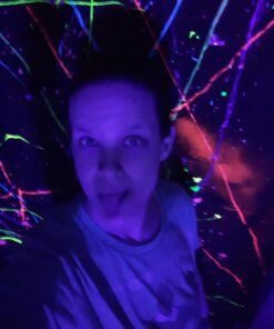 OPPSK Black Lights, 54W 18LEDs Powerful Black Light Bar Glow in The Dark Party Supplies for Blacklights Party Body Paint Birthday Halloween Christmas Stage Lighting 42 716rJZBp3nL