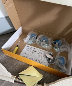 SPACECARE Mobile Roller with 4 Locking Wheels - Adjustable Furniture Dolly Washing Machine Stand Refrigerator Base Moving Cart Off White 52 716rf5dgqsL