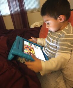 AVAWO Kids Case for iPad 2 3 4 (Old Model) 9.7 Inch - Light Weight Shock Proof Convertible Handle Stand Kids Friendly for iPad 2, iPad 3rd Generation, iPad 4th Generation Tablet - Blue for iPad 2 3 4 Generation (Old Model) 40 716t9v6ifkL 1