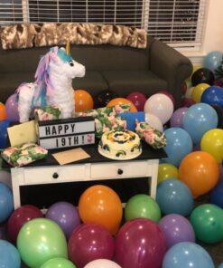 King's deal 12 Inch 100(10color x 10) Party Balloons Wedding, Birthday Party, Baby Shower, Christmas Party Decorations Balloon 40 716tq1sPRhL