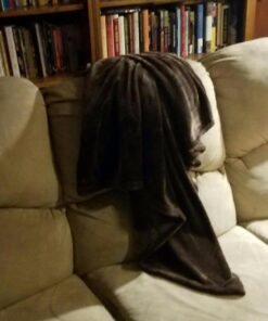 HYSEAS Flannel Fleece Throw Blanket Chocolate - Super Soft Plush Microfiber Solid Blanket for Couch, Bed, Chair, Sofa - Fuzzy Cozy Lightweight - 50x60 Inch Throw(50"x60") 26 716uWTbjU0L