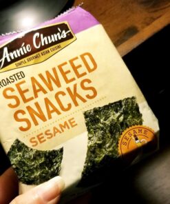 Annie Chun's - Roasted Seaweed Snacks, Sesame-Flavor, 0.35 oz, Keto, Vegan, Gluten-Free, Dairy Free, Light & Airy, Hearty & Delicious Snacks, 0.16-Oz (Pack of 12) 11 716vbb9X9uL