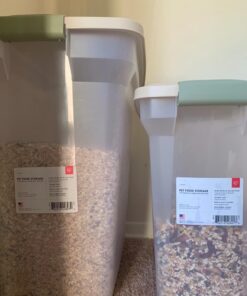 IRIS USA 67 Quart Airtight Pet Food Storage Container Clear/White 55 lbs 42 716wZMEg7DL