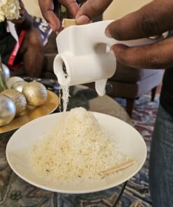 Zyliss Professional Cheese Grater, NSF Certified - Rotary Cheese Grater - Handheld Cheese Grater with Handle - Vegetable, Chocolate, Hard Cheese & Nut Grater - White Restaurant Cheese Grater 31 716x8dNLgBL