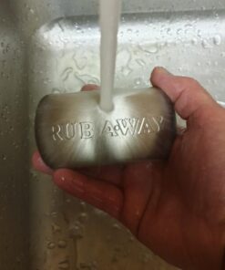 amco 8402 Rub-a-Way Bar Stainless Steel Odor Absorber, Single, Silver Original 48 716xWsPL1xL