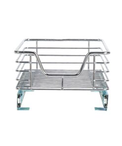 Household Essentials Glidez Chrome-Plated Steel 1-Tier Sliding Under Sink Cabinet Organizer, Chrome Single Tier 11.5" - Standard 23 716xhJ1qYvL