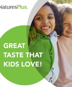 NaturesPlus Animal Parade Gold Children's Multivitamin - Assorted Cherry, Orange & Grape Flavors - 120 Chewable Animal-Shaped Tablets - Vegetarian, Gluten Free - 60 Servings Cherry, Orange, Grape 120 Count (Pack of 1) 16 716xvF4AUkL