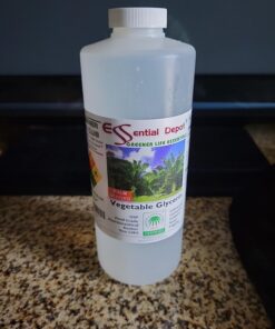 Glycerin Vegetable - 1 Quart (43 oz.) - Non GMO - Sustainable Palm Based - USP - KOSHER - PURE - Pharmaceutical Grade - safety sealed HDPE container with resealable cap 24 716zDkwDGlL