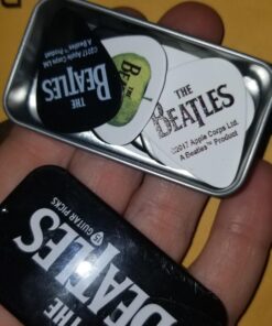 D'Addario Accessories Beatles Guitar Picks - The Beatles Collectable Guitar Picks - Picks with Tin, 15 Pack, Logo Collectible Tin/Picks 28 717 DqT6w5L
