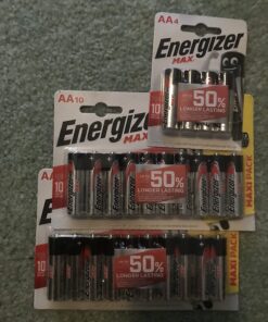 Energizer AA Batteries, Max Double A Battery Alkaline, 24 Count 24 Count (Pack of 1) 43 717 TdnSopL