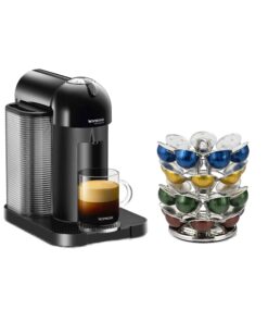 Nifty Vertuoline Coffee Pod Carousel – Nickel Chrome Finish, 28 Pod Capsule Holder, Spins 360-Degrees, Lazy Susan Platform, Home or Office Kitchen Counter Organizer 25 7170n0kCd2L