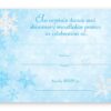 POP parties Snow Princess LARGE Invitations - Blue - 10 Invitations 10 Envelopes