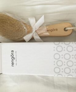 Exfoliating Body Scrubber: Dual-Use for Wet/Dry Exfoliation, Lymphatic Drainage & Cellulite Smoothing - Natural Boar Bristle Dry Brushing Body Brush, Ergonomic Handle, Easy to Clean by Rengöra 21 7172t7IfQwL