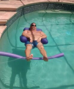 Poolmaster Water Chair Inflatable Swimming Pool Float Lounge, Blue 1 Pack 29 7172uynnTpL