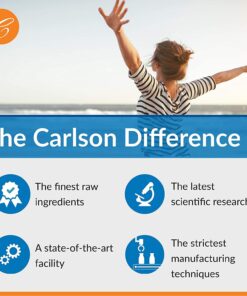 Carlson - Cod Liver Oil, 460 mg Omega-3s + Vitamins A & D3, Wild-Caught Norwegian Arctic Cod-Liver Oil, Sustainably Sourced Nordic Fish Oil Capsules, Lemon, 300 Softgels 18 7174UviQ XL