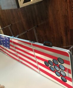 8-Foot Beer Pong Table w/Optional Cup Holes & LED Color-Changing Glow Lights - 11 Table Designs Available America 20 7174j LlvhL